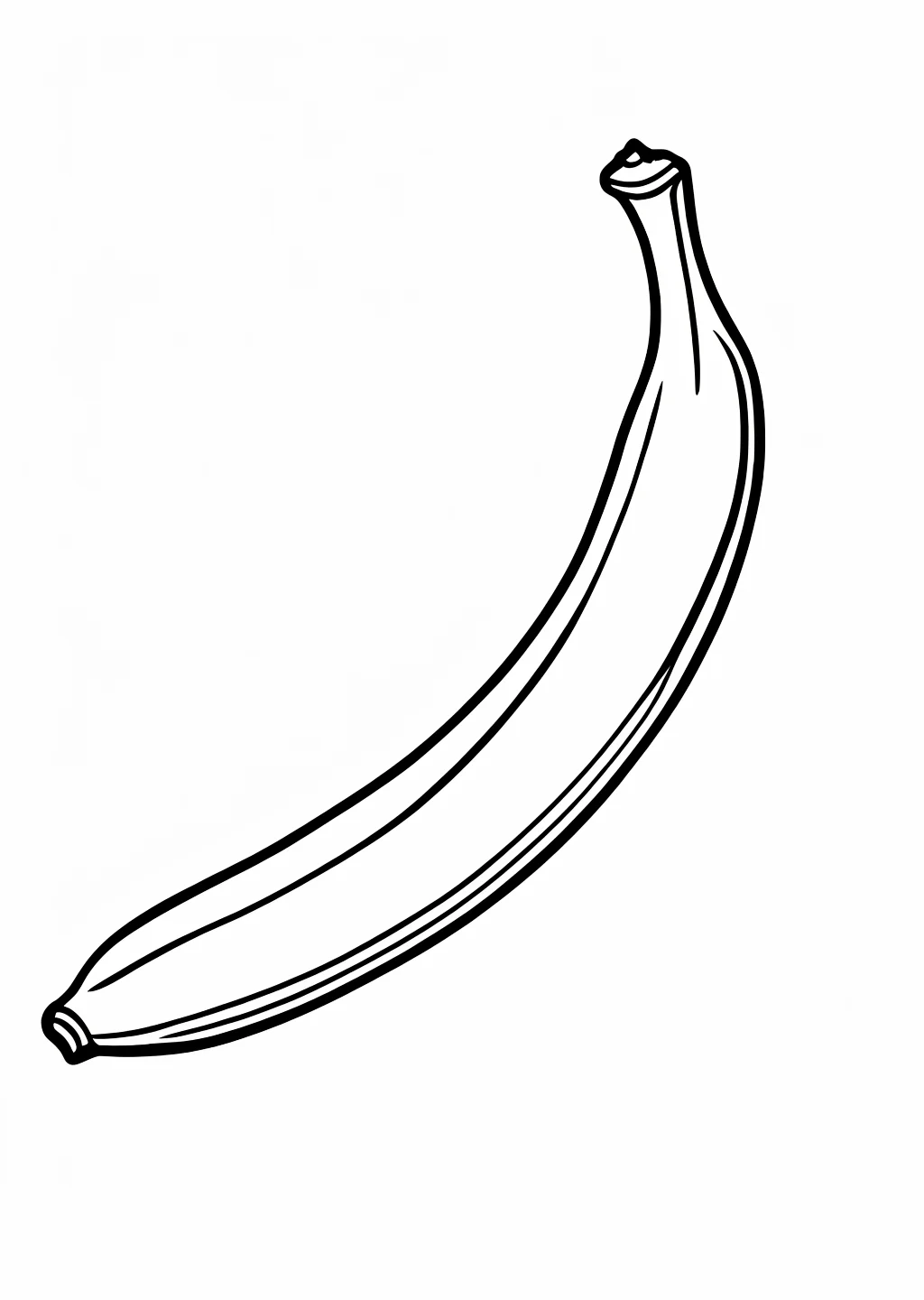 Banana Coloring Page