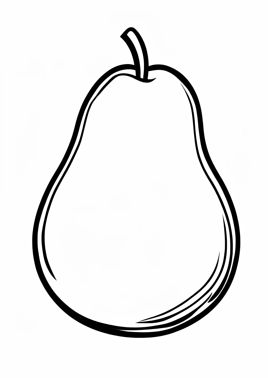 Pear Coloring Page