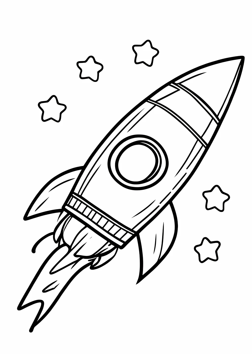 Rocket Coloring Page