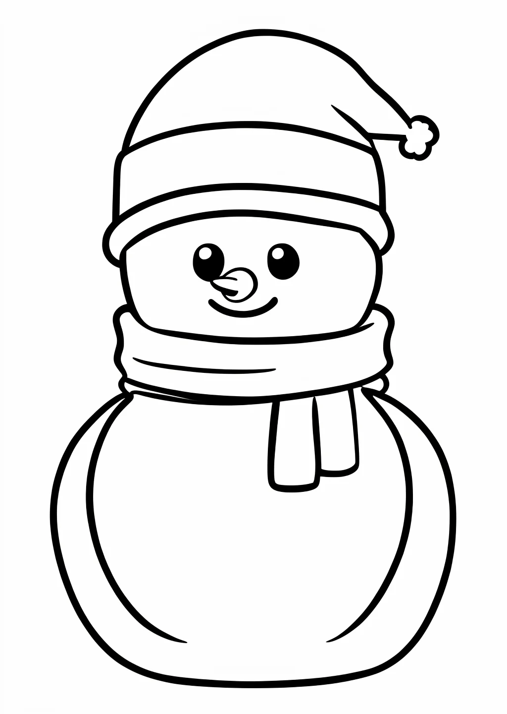 Snowman Coloring Page